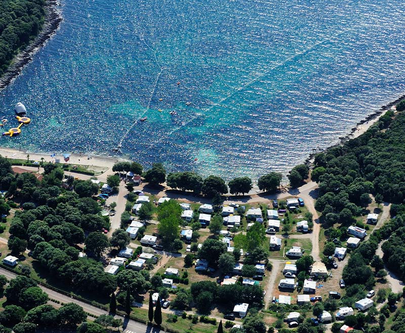 camping-mit-hund-porto-sole-kroatien-platz-von-oben